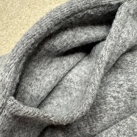 Source Unknown Gray Wide Leg Fleece Wool Style Wide Leg Pants - Picture 8 of 8